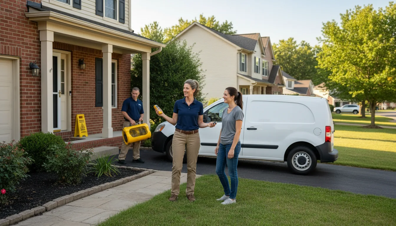 Residential water damage restoration in Chester, SD